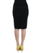 Load image into Gallery viewer, Cavalli Elegant Black Pencil Skirt for Sophisticated Style
