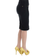 Load image into Gallery viewer, Cavalli Elegant Black Pencil Skirt for Sophisticated Style
