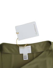 Load image into Gallery viewer, Cavalli Elegant Green Jersey Blouse with Gold Accents
