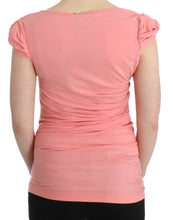 Load image into Gallery viewer, Cavalli Pink Cotton Blend Tank Top with Cap Sleeves
