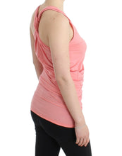 Load image into Gallery viewer, Cavalli Chic Pink Cotton Blend Tank Top

