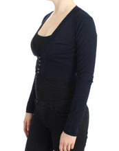 Load image into Gallery viewer, Cavalli Elegant Cropped Virgin Wool Cardigan
