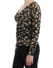Load image into Gallery viewer, Cavalli Elegant Multicolor V-Neck Wool Jumper

