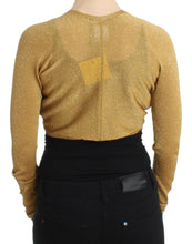 Load image into Gallery viewer, Cavalli Embellished Gold Shimmer Shrug
