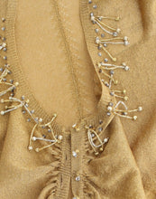 Load image into Gallery viewer, Cavalli Embellished Gold Shimmer Shrug
