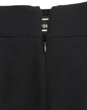 Load image into Gallery viewer, Cavalli Elegant Black Wool Pencil Skirt
