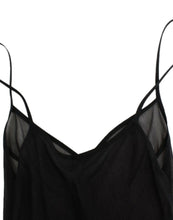 Load image into Gallery viewer, Cavalli Elegant Sheer Black Silk Blouson Dress
