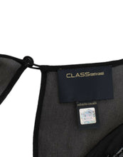 Load image into Gallery viewer, Cavalli Elegant Sheer Black Silk Blouson Dress
