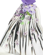 Load image into Gallery viewer, Cavalli Elegant Purple Floral Jersey Dress
