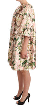Load image into Gallery viewer, Dolce &amp; Gabbana Elegant Floral Ruffled Silk Long Coat
