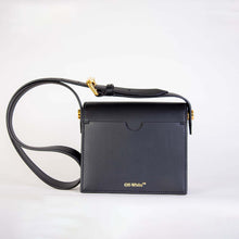 Load image into Gallery viewer, Off-White Elegant Black Leather Shoulder Bag
