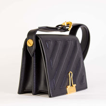 Load image into Gallery viewer, Off-White Elegant Black Leather Shoulder Bag
