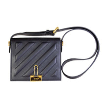 Load image into Gallery viewer, Off-White Elegant Black Leather Shoulder Bag
