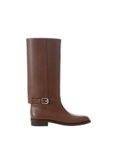 Load image into Gallery viewer, Burberry Equestrian Style Luxe Leather Boots
