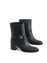 Load image into Gallery viewer, Burberry Elegant Leather Ankle Boots with Chic Buckle Detail
