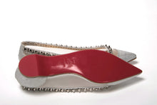 Load image into Gallery viewer, Christian Louboutin Silver Flat Point Toe Shoe
