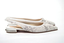 Load image into Gallery viewer, Christian Louboutin White Perforated Printed Flat Point Toe Shoe
