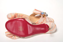 Load image into Gallery viewer, Christian Louboutin Multicolor Kitten Heel Studded Flat Shoes
