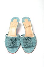 Load image into Gallery viewer, Christian Louboutin Noumea Blue Strappy Kitten Heel
