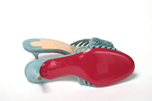 Load image into Gallery viewer, Christian Louboutin Noumea Blue Strappy Kitten Heel
