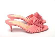 Load image into Gallery viewer, Christian Louboutin Operette Salmon Strappy Kitten Heel sandal
