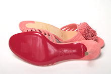 Load image into Gallery viewer, Christian Louboutin Operette Salmon Strappy Kitten Heel sandal
