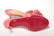 Load image into Gallery viewer, Christian Louboutin Operette Salmon Strappy Kitten Heel sandal
