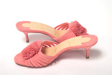 Load image into Gallery viewer, Christian Louboutin Operette Salmon Strappy Kitten Heel sandal
