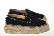 Load image into Gallery viewer, Christian Louboutin Obscur Black Platform Espadrille Espadrille Shoes
