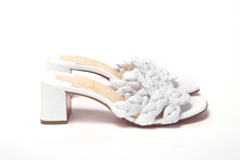 Load image into Gallery viewer, Christian Louboutin White Plaited High Heel Sandals
