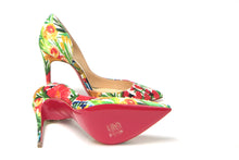 Load image into Gallery viewer, Christian Louboutin Multicolor Flower Printed High Heels Pumps Shoes
