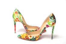 Load image into Gallery viewer, Christian Louboutin Multicolor Flower Printed High Heels Pumps Shoes
