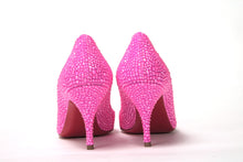 Load image into Gallery viewer, Christian Louboutin Hot Pink Embellished High Heels Pumps
