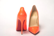 Load image into Gallery viewer, Christian Louboutin Neon Orange So Kate Patent High Heel
