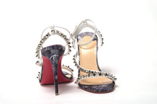 Load image into Gallery viewer, Christian Louboutin Multicolor silver Mafaldina Spikes High Heels
