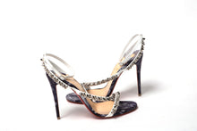 Load image into Gallery viewer, Christian Louboutin Multicolor silver Mafaldina Spikes High Heels
