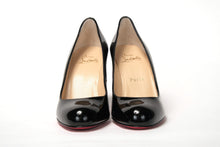 Load image into Gallery viewer, Christian Louboutin Simple Pump 85 Patent Black Heel
