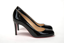 Load image into Gallery viewer, Christian Louboutin Simple Pump 85 Patent Black Heel
