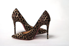 Load image into Gallery viewer, Christian Louboutin Multi/Black Leopard Kate 100 Pony Heel
