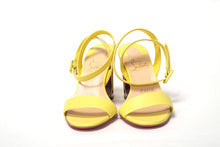 Load image into Gallery viewer, Christian Louboutin Citronnade/Nickel Tournikouna 55 Nappa Sandal
