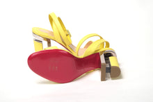 Load image into Gallery viewer, Christian Louboutin Citronnade/Nickel Tournikouna 55 Nappa Sandal
