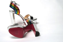 Load image into Gallery viewer, Christian Louboutin Silver/Multi Arendisc Alta Platform Heel
