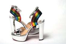 Load image into Gallery viewer, Christian Louboutin Silver/Multi Arendisc Alta Platform Heel
