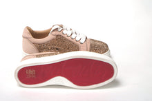 Load image into Gallery viewer, Christian Louboutin Antoinette Rose Gold Embellished Sneakers
