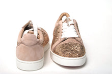 Load image into Gallery viewer, Christian Louboutin Antoinette Rose Gold Embellished Sneakers
