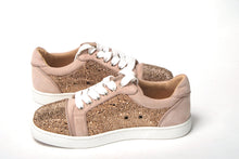 Load image into Gallery viewer, Christian Louboutin Antoinette Rose Gold Embellished Sneakers
