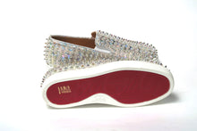 Load image into Gallery viewer, Christian Louboutin White Ab/Clear Ab Roller Boat Woman Flat Sneaker
