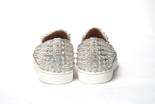 Load image into Gallery viewer, Christian Louboutin White Ab/Clear Ab Roller Boat Woman Flat Sneaker
