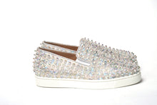 Load image into Gallery viewer, Christian Louboutin White Ab/Clear Ab Roller Boat Woman Flat Sneaker
