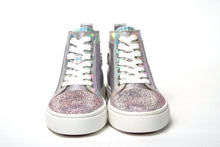 Load image into Gallery viewer, Christian Louboutin Ab/Silver Super Lou Strass Fla Sneakers
